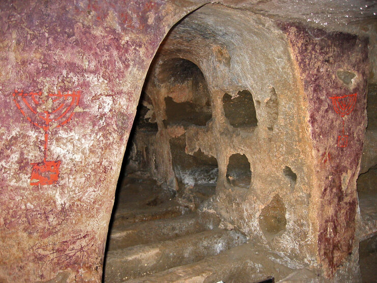Arcosolio Catacombe Ebraico - Cristiane  - Venosa